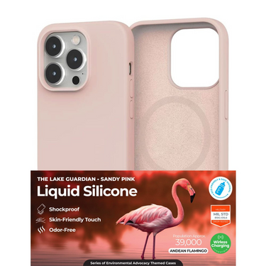 iPhone 15 Pro Impact-Resistant Case Cover With Non-Toxic Liquid Silicone - Soft, Stain-Proof And MagSafe Compatible-Pink